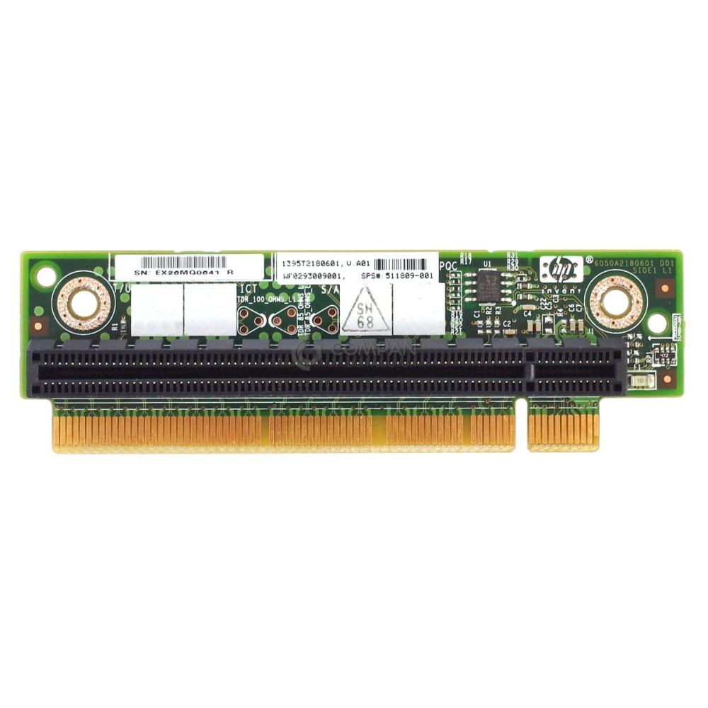 511809-001 HP RISER BOARD 1U PCIE 2.0 X16 FOR DL160 G6 DL320 G6 490419-001, 490419-001